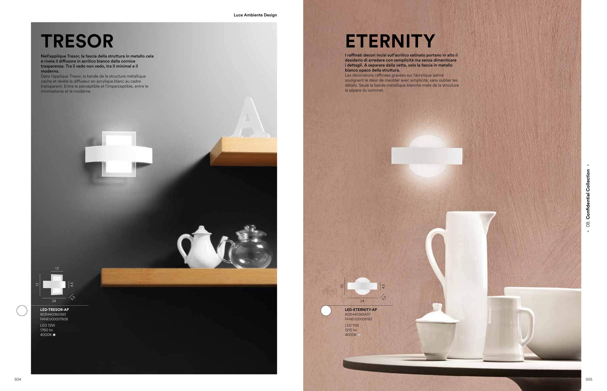 Scheda tecnica TRESOR - Luce Ambiente Design