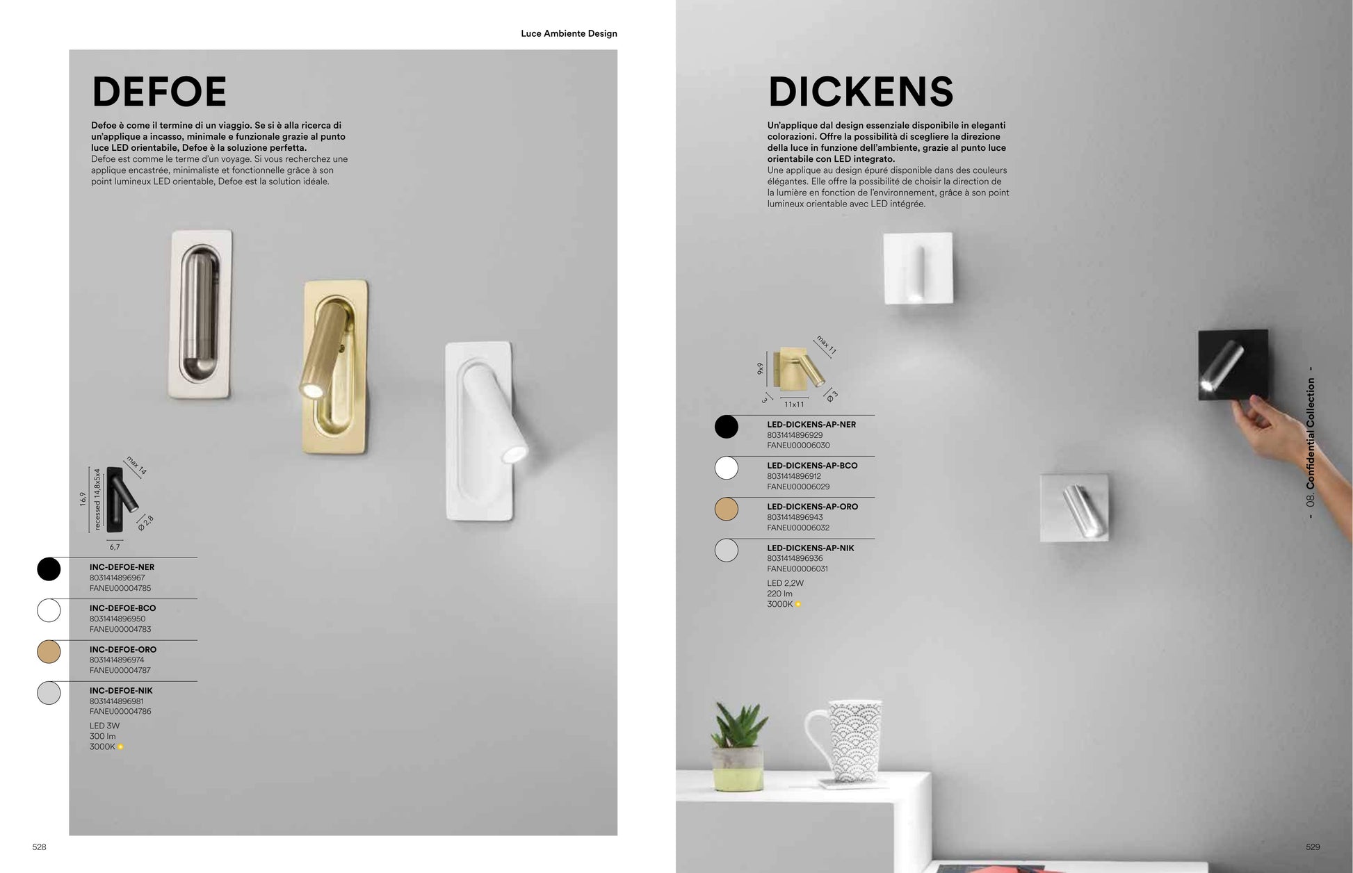 Scheda tecnica DICKENS - Luce Ambiente Design