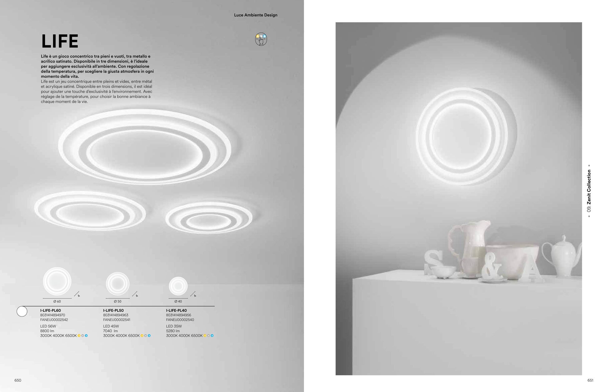 Scheda tecnica LIFE - Luce Ambiente Design