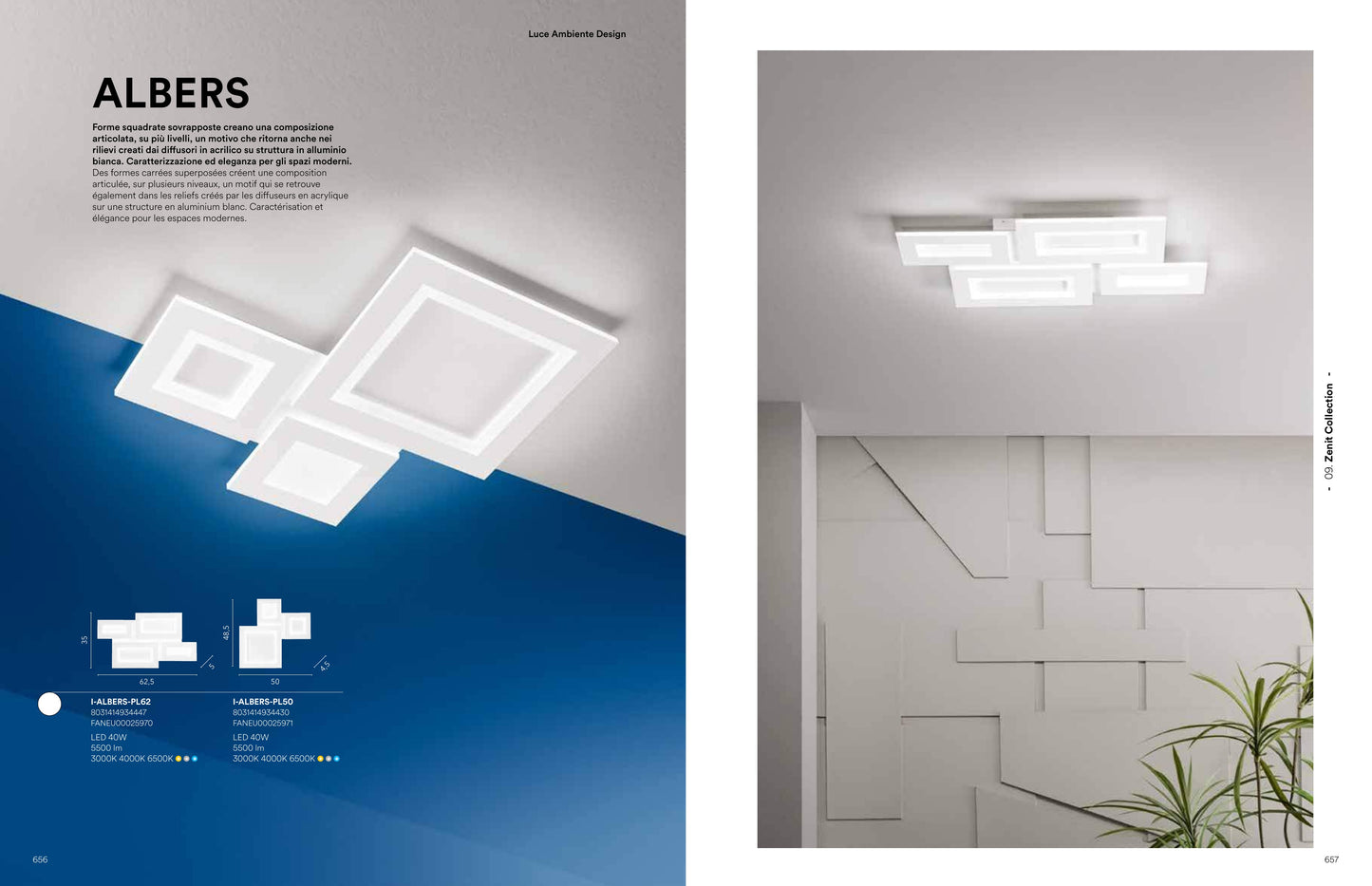Scheda tecnica ALBERS - Luce Ambiente Design