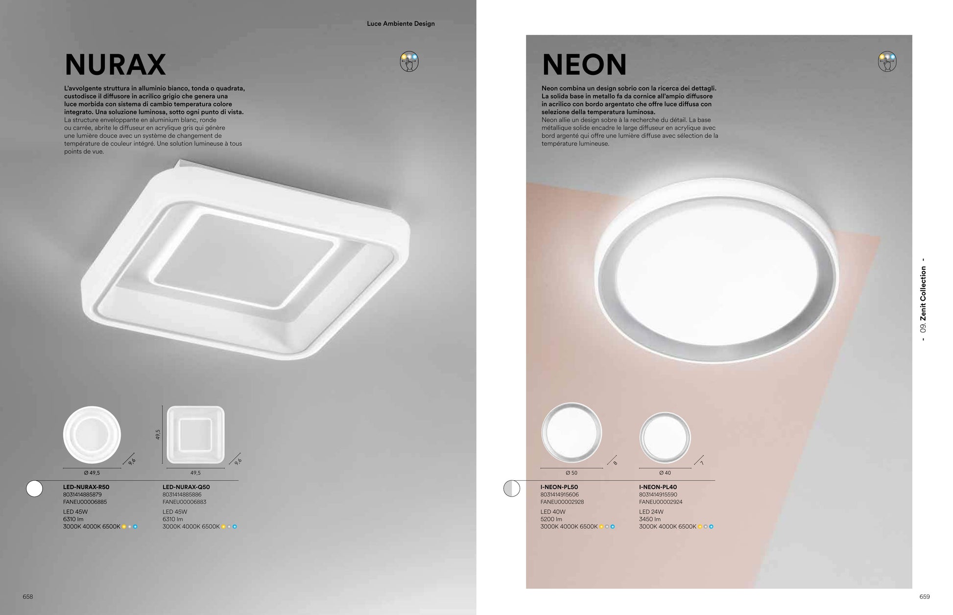 Scheda tecnica NURAX - Luce Ambiente Design