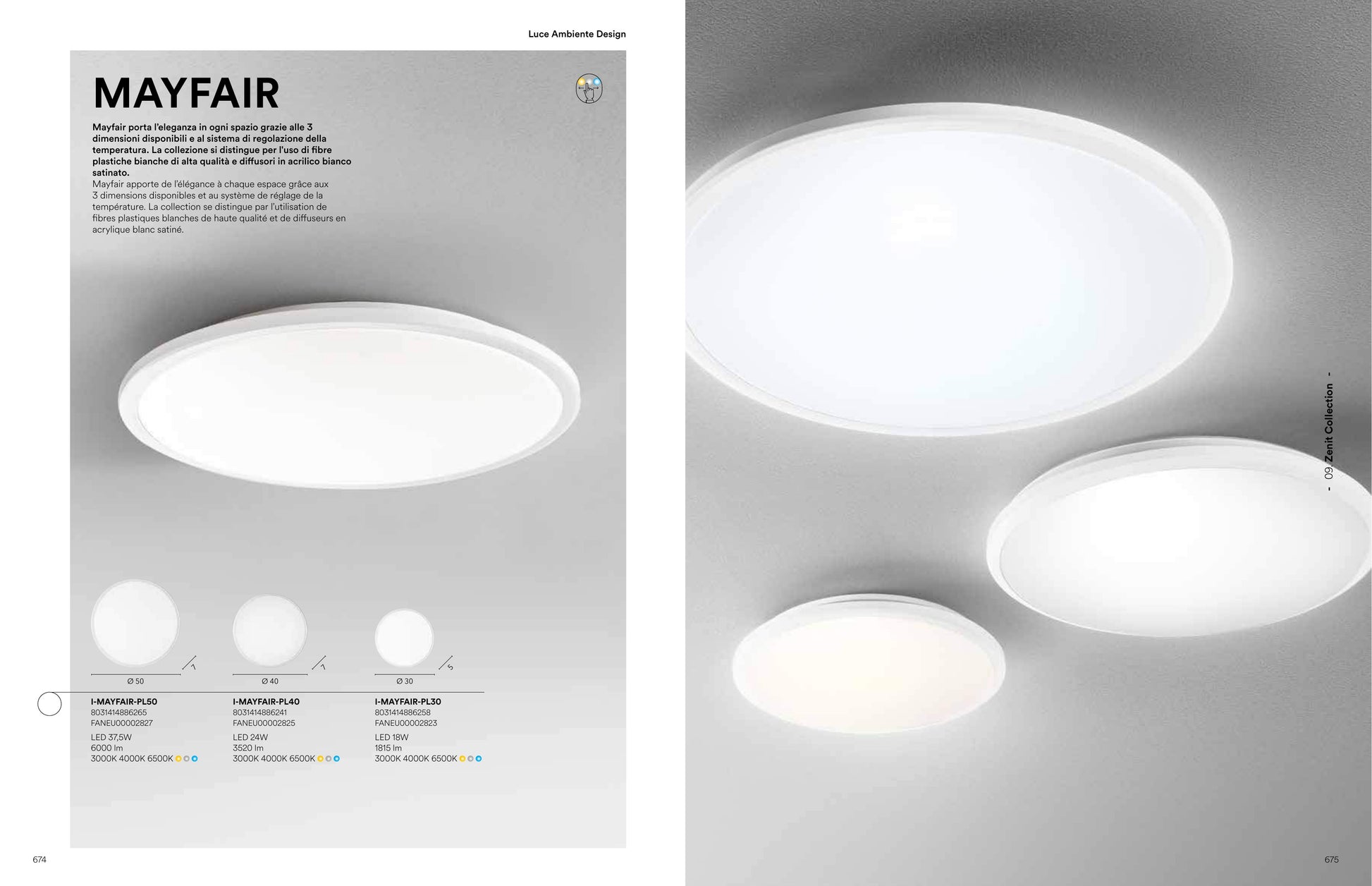 Scheda tecnica MAYFAIR - Luce Ambiente Design