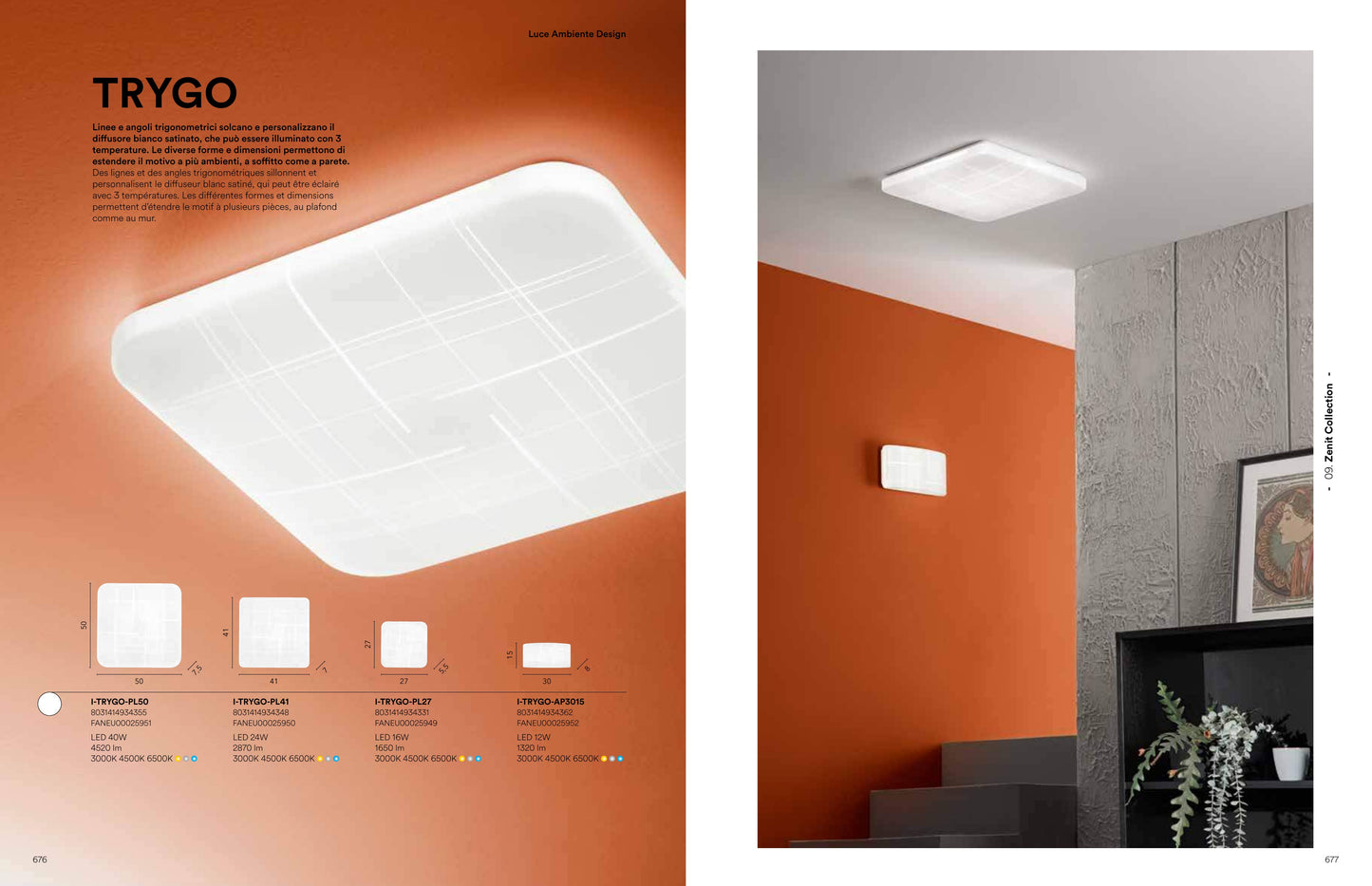 Scheda tecnica TRYGO - Luce Ambiente Design