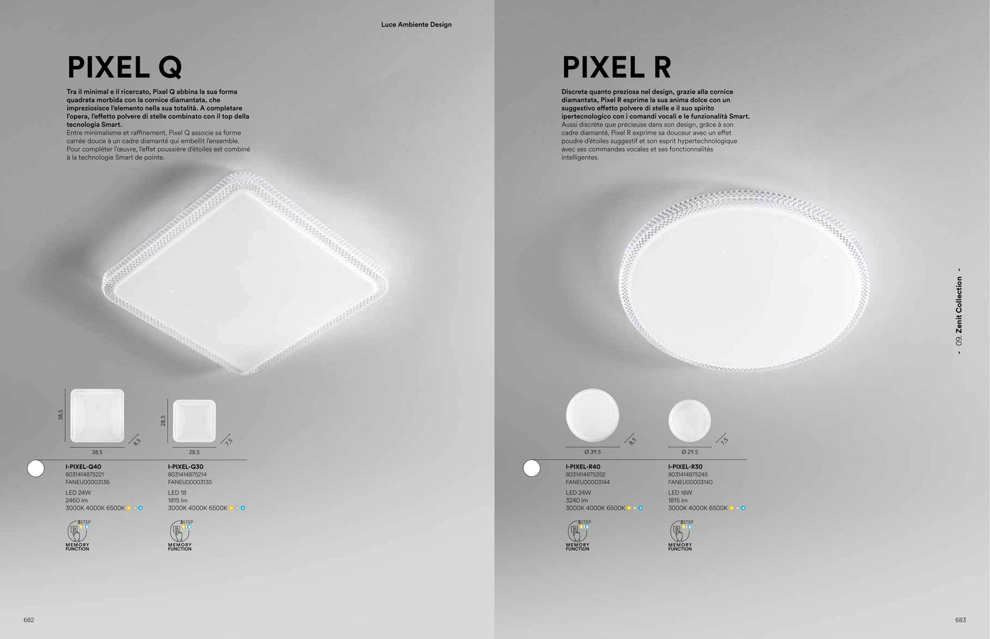 Scheda tecnica PIXEL - Luce Ambiente Design
