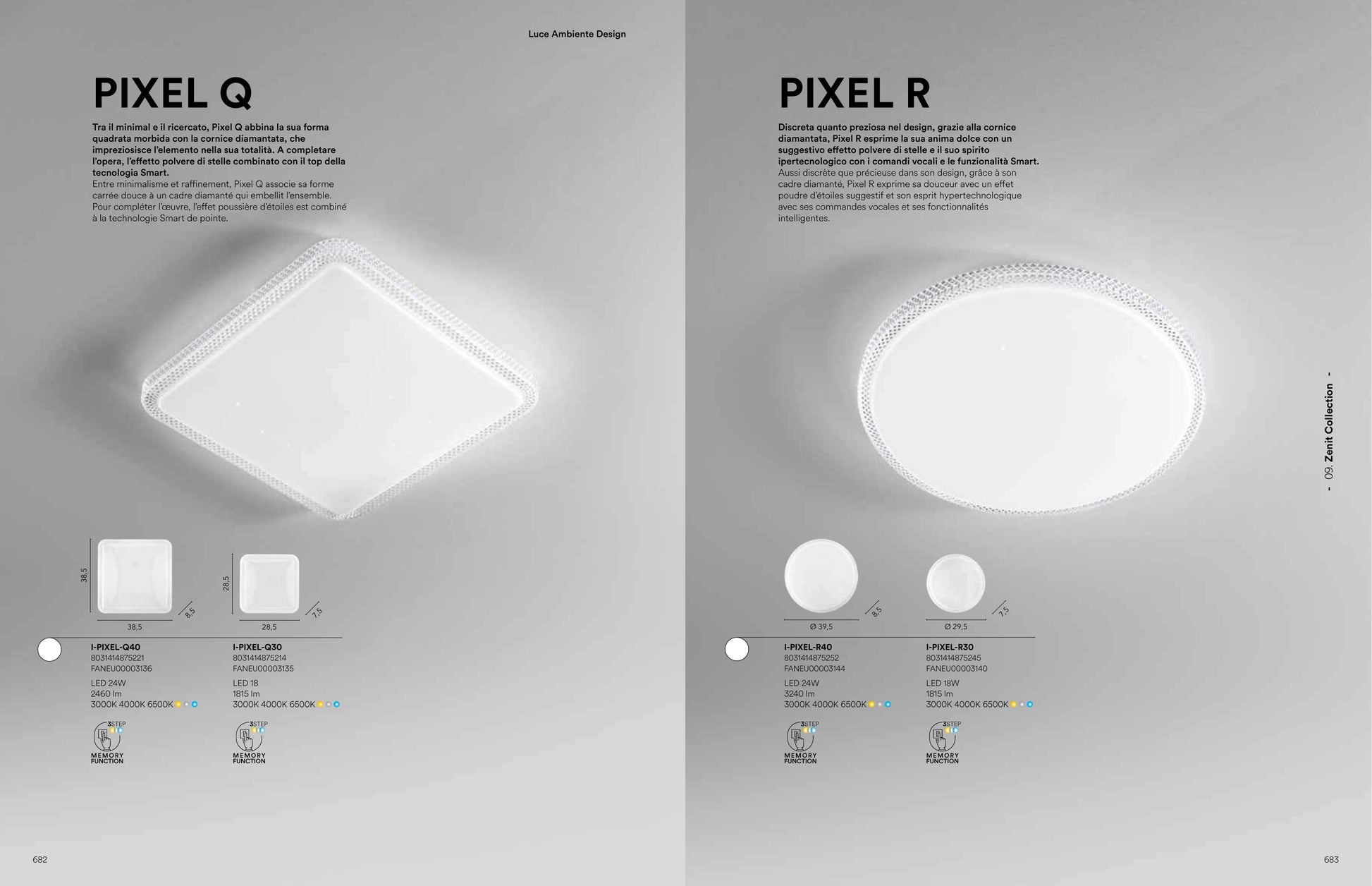 Scheda tecnica PIXEL - Luce Ambiente Design