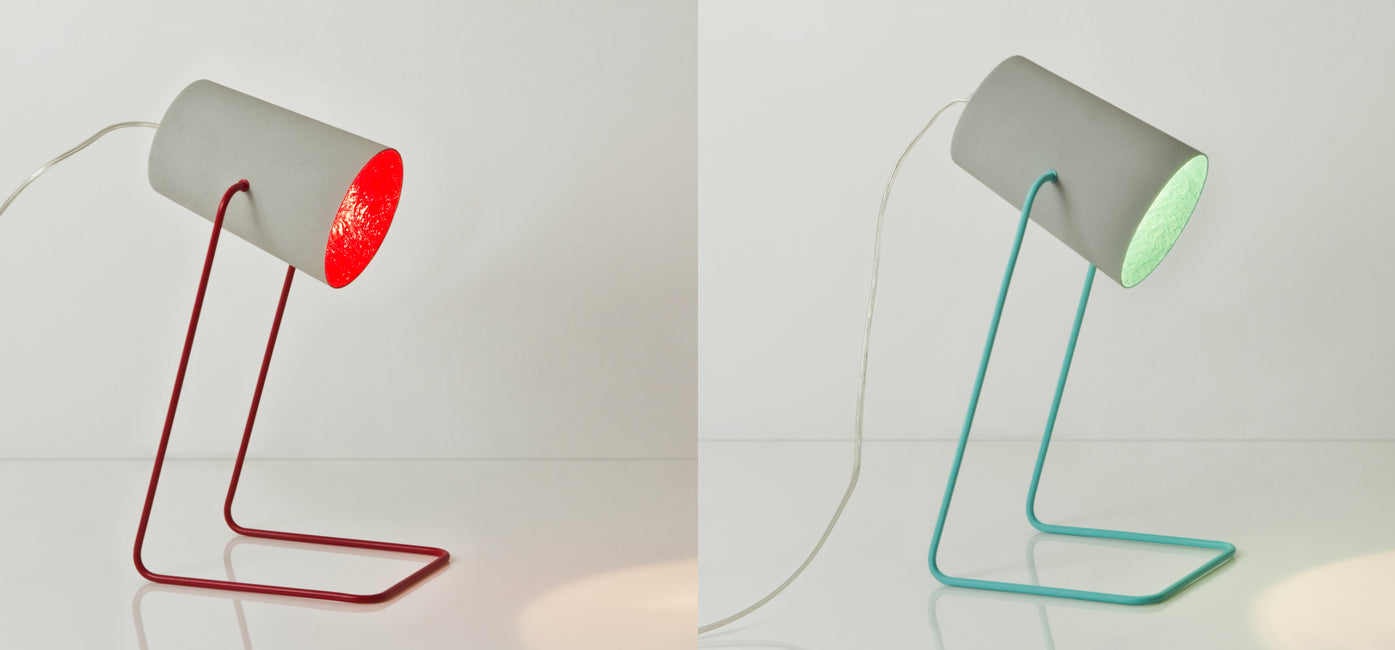 Paint T cemento — lampada da tavolo Ø 12 cm