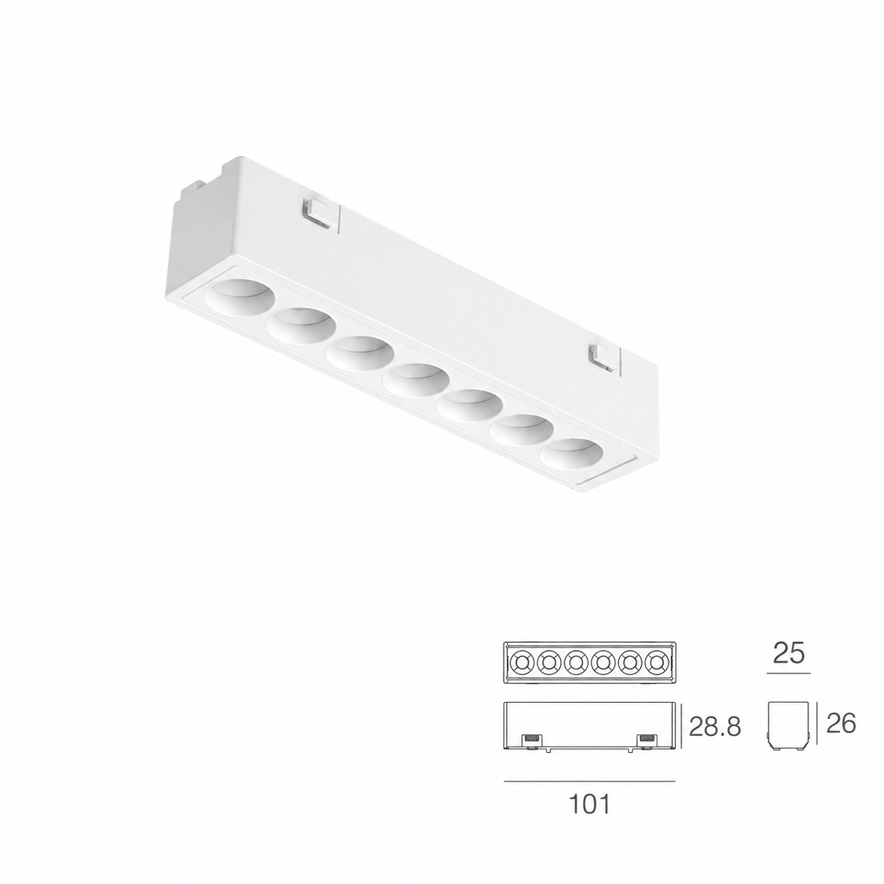 Kit Binario Ultrasottile 48V - Bianco